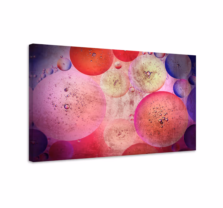 Abstrakt kanvas bubbelmönster formation - Tenstickers