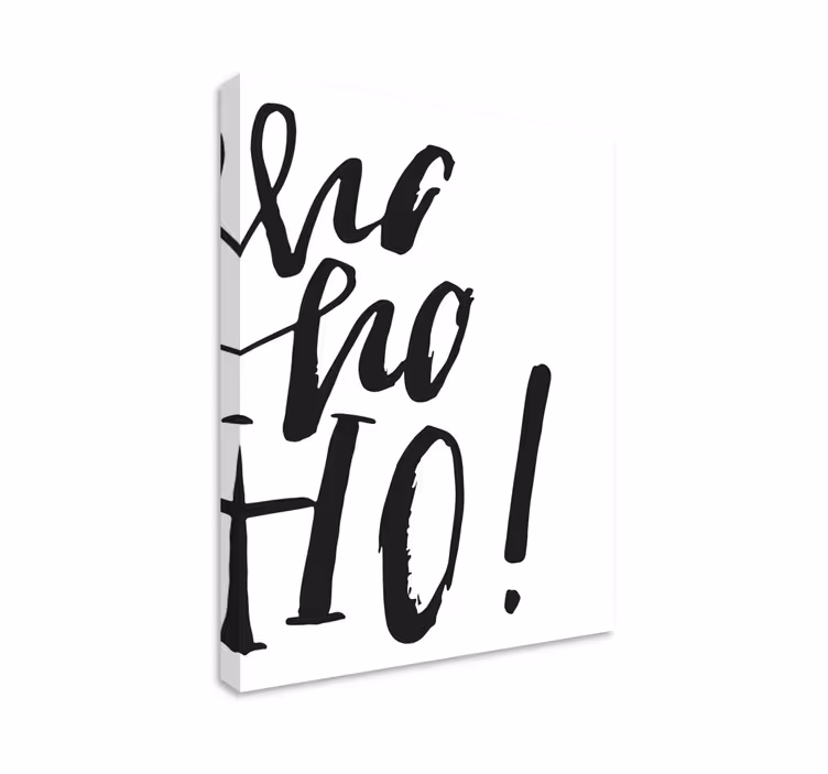 Ho ho! Julcanvas tavla tryck - Tenstickers
