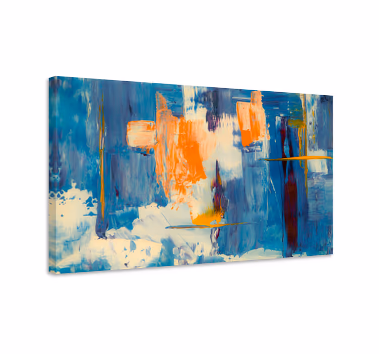 Nordic paint splash abstrakt canvas canvas tavla - Tenstickers