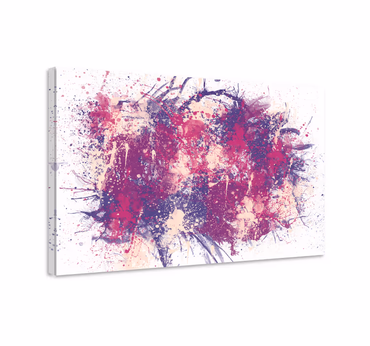 Abstrakt kanvas dynamisk abstrakt splash - Tenstickers