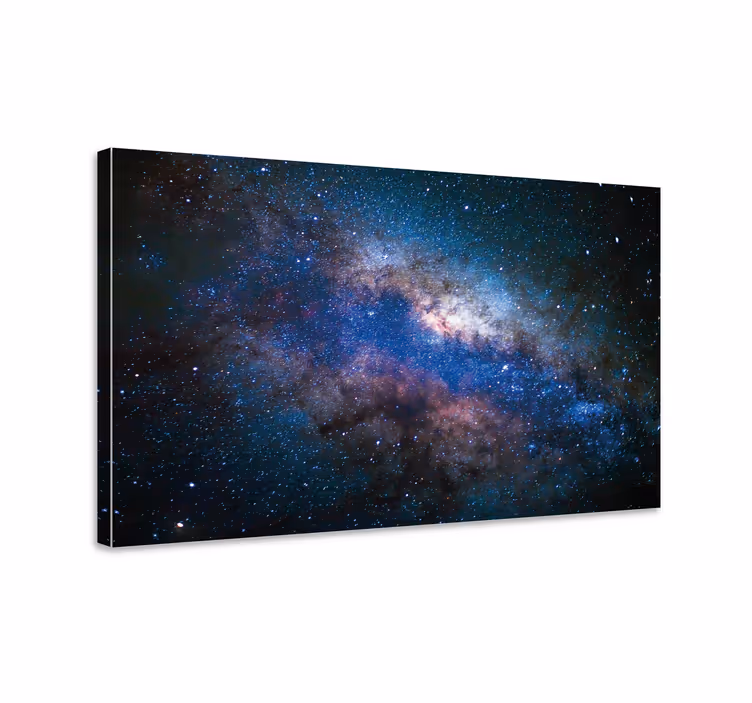 Tyst galax med stjärnor liggandecanvas tavla - Tenstickers