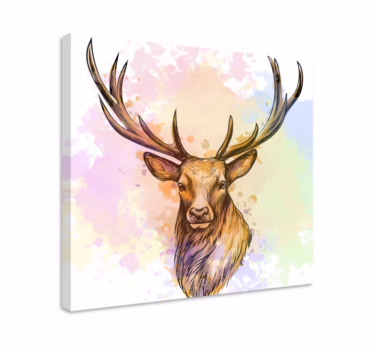 Måla stänk stag canvas konst - Tenstickers
