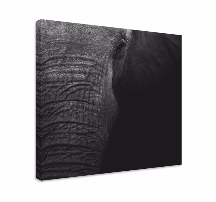 Elegant mörk olifantduk - Tenstickers