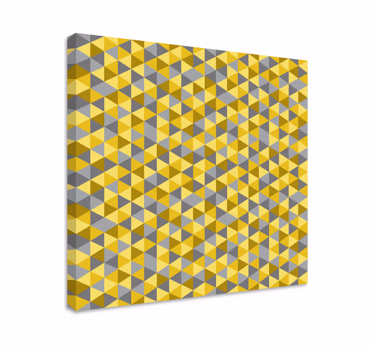Kanvas geometrisk triangelensemble - Tenstickers