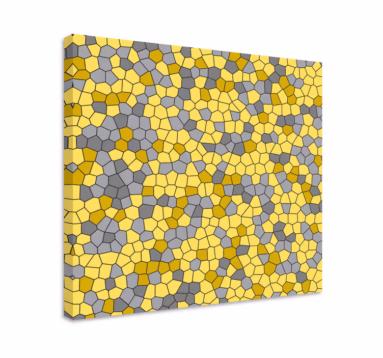Kanvas geometrisk bikupemönster design - Tenstickers