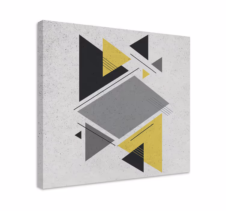Kanvas geometrisk geometriska former arrangemang - Tenstickers