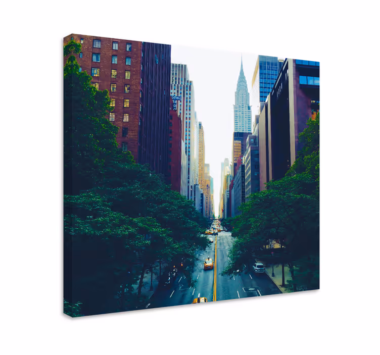Kanvas städer och länder manhattan stadsbild - Tenstickers