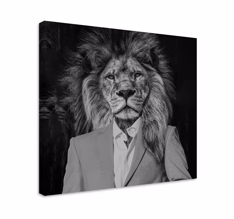 Mister lyon djur kanvastryck - Tenstickers