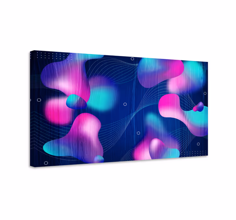 Modern flytande konst lutningarcanvas tavla konsttryck - Tenstickers