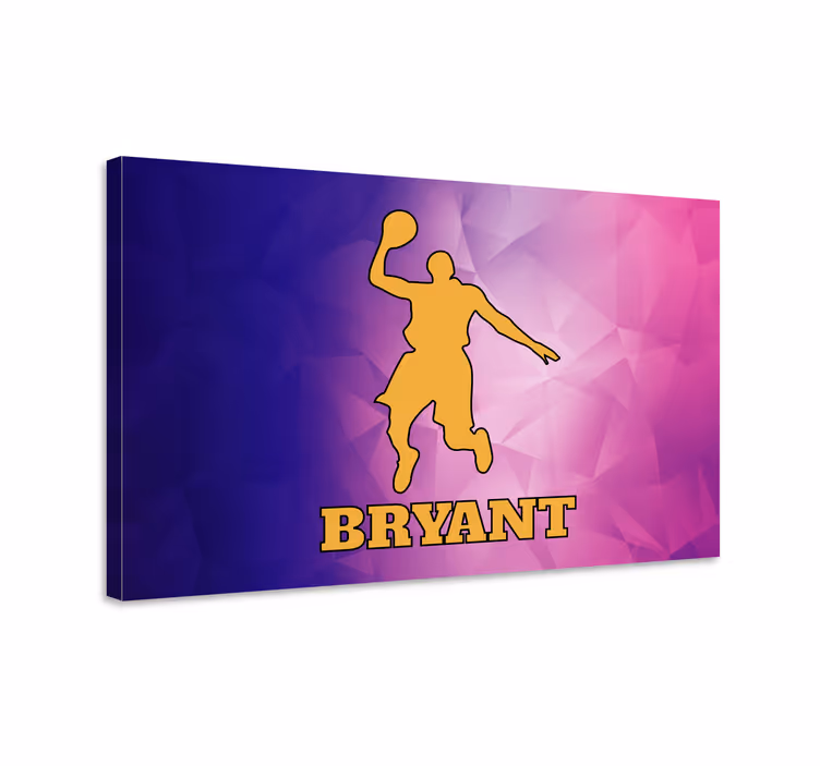 Kanvas sport energiskt basketspelare - Tenstickers