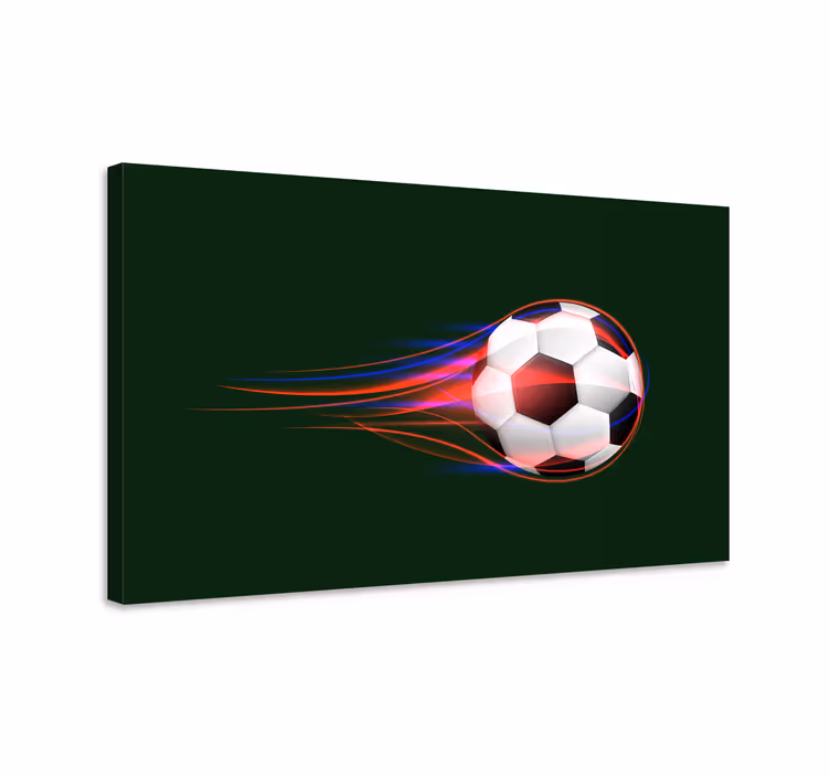 Cool fotboll tonåringcanvas tavla tryck - Tenstickers