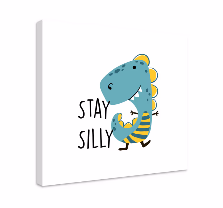 Kanvas dinosaurie var alltid tokig dinosaur - Tenstickers