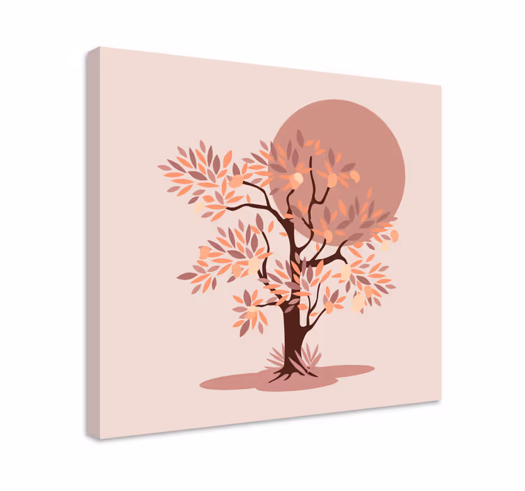 Mangoträd med blad väggkonstduk - Tenstickers