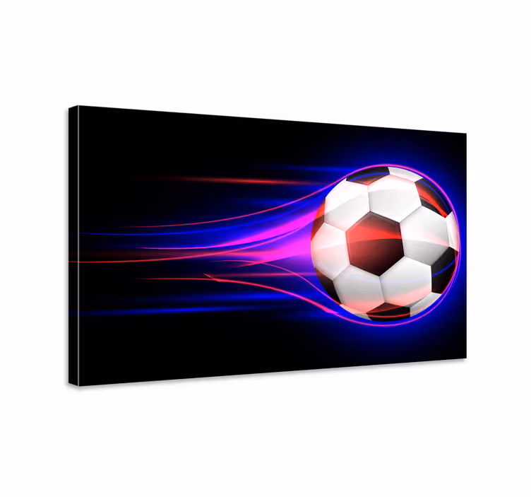 Kanvas sport dynamisk fotbolls rörelse - Tenstickers