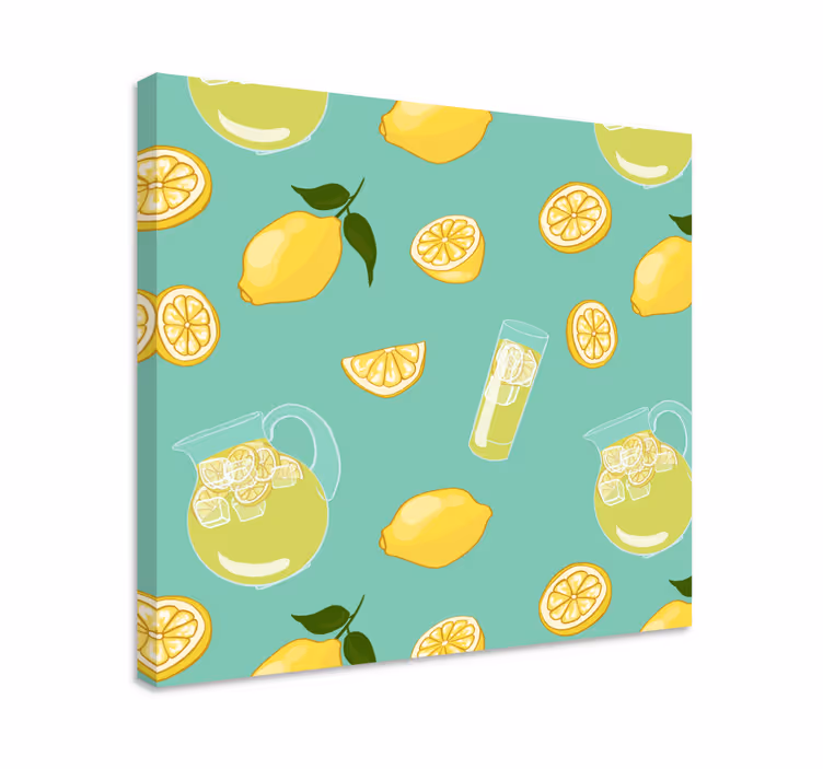 Glas med citron och frukt fruktduk - Tenstickers