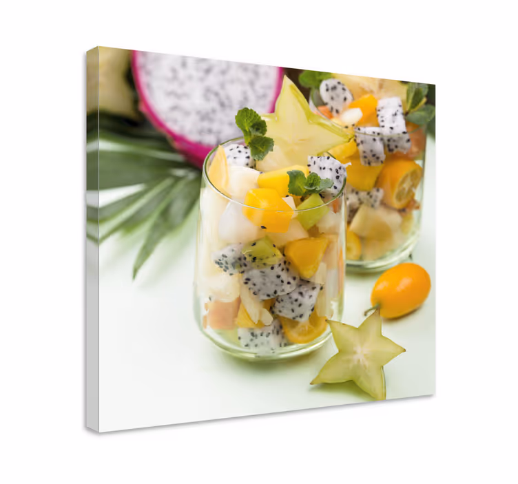 Mango och gröna glas fruktduk - Tenstickers
