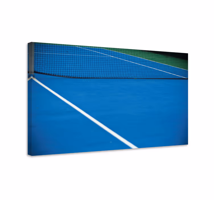 Blå tennistavla hem canvas tavla - Tenstickers