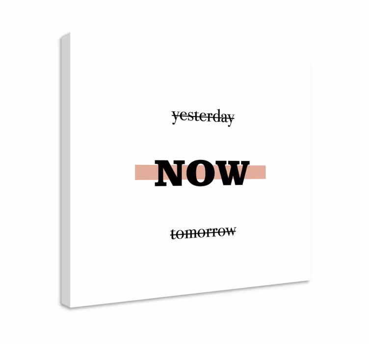 Kanvas citat nu motivationsfras - Tenstickers