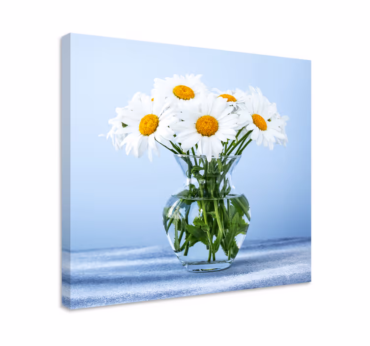 Tusensköna blommor i glaskrukor blomduk - Tenstickers