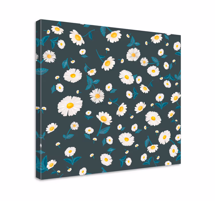 Tusensköna mönster Kanvas blommor och växter - Tenstickers