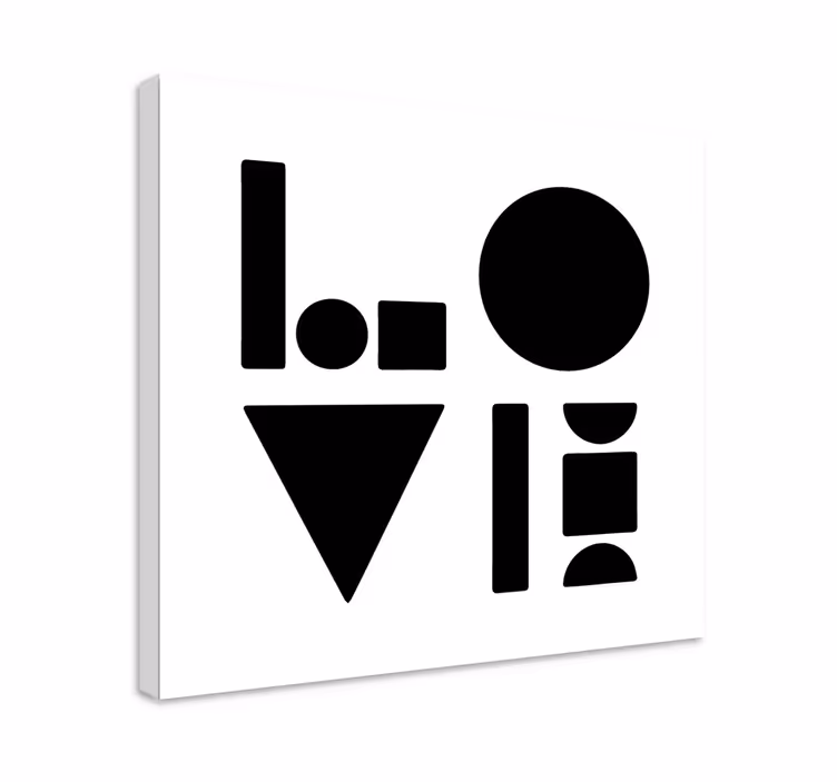 Kanvas geometrisk former och figurer - Tenstickers