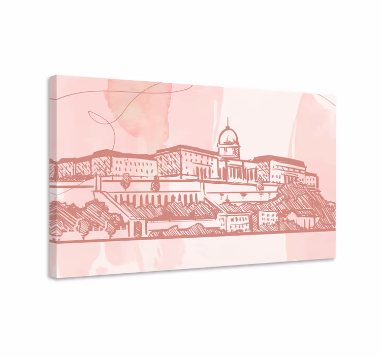 Kanvas städer och länder historiska stadsprofiler - Tenstickers