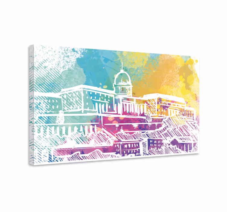 Kanvas städer och länder historiska byggnader - Tenstickers