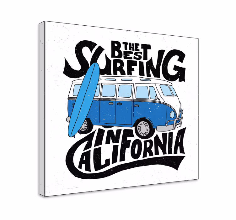 Kanvas sport surfing kalifornien van - Tenstickers