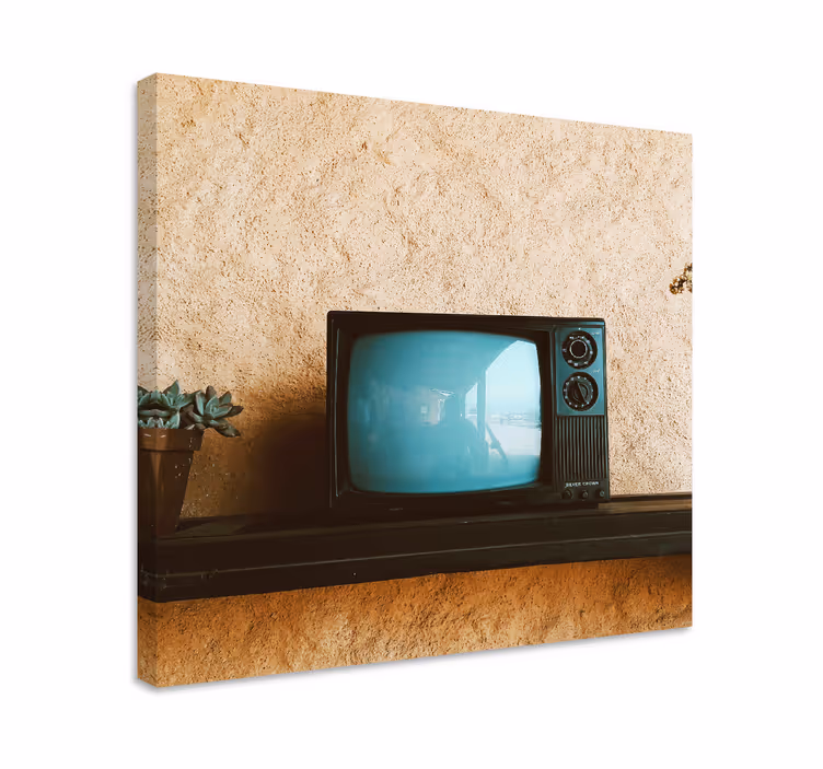 Original gamla tv-dukbilder för vardagsrum - Tenstickers