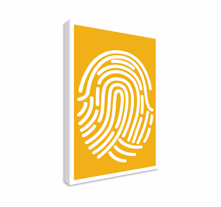 Fingeravtryck abstrakt konst geometriskcanvas tavla - Tenstickers
