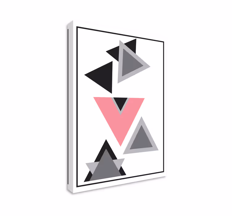 Trianglar abstrakt konst geometriskcanvas tavla - Tenstickers