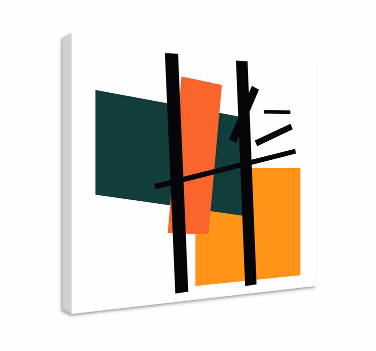 Rutor och rektanglar konst geometriskcanvas tavla - Tenstickers