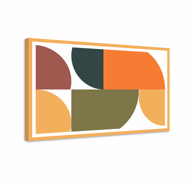 Abstrakt geometrisk konst geometriskcanvas tavla - Tenstickers