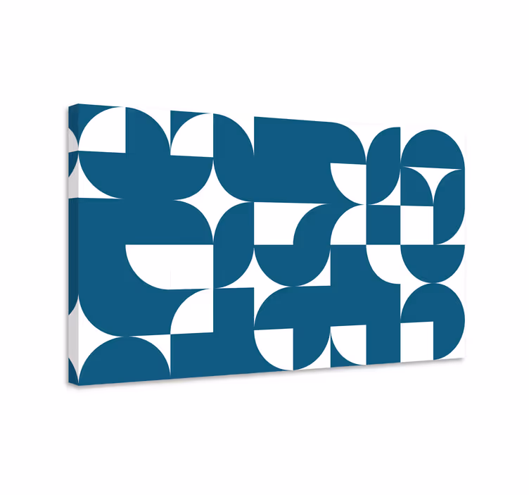 Kanvas geometrisk samtida formfusion - Tenstickers