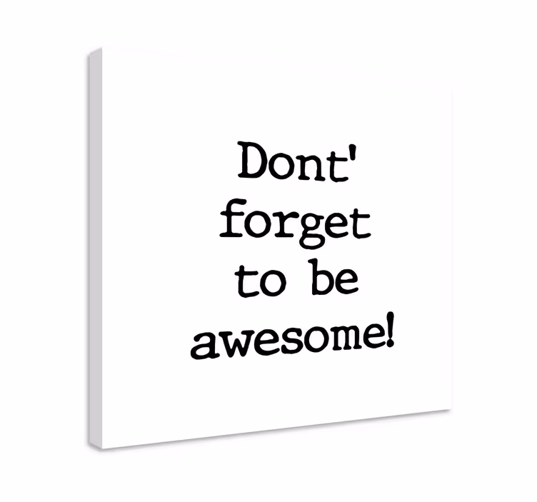Kanvas citat inspirerande fras - Tenstickers