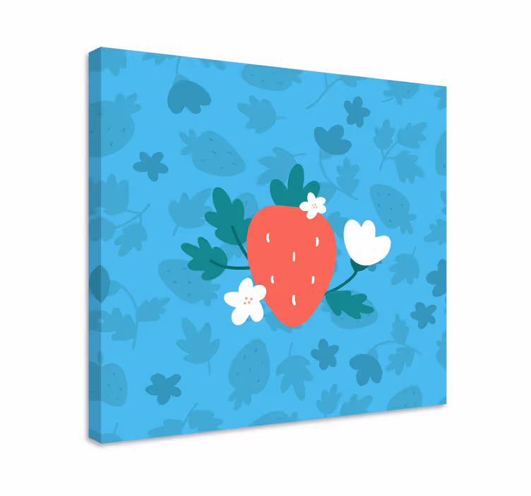 Blommönster och fruktduk - Tenstickers