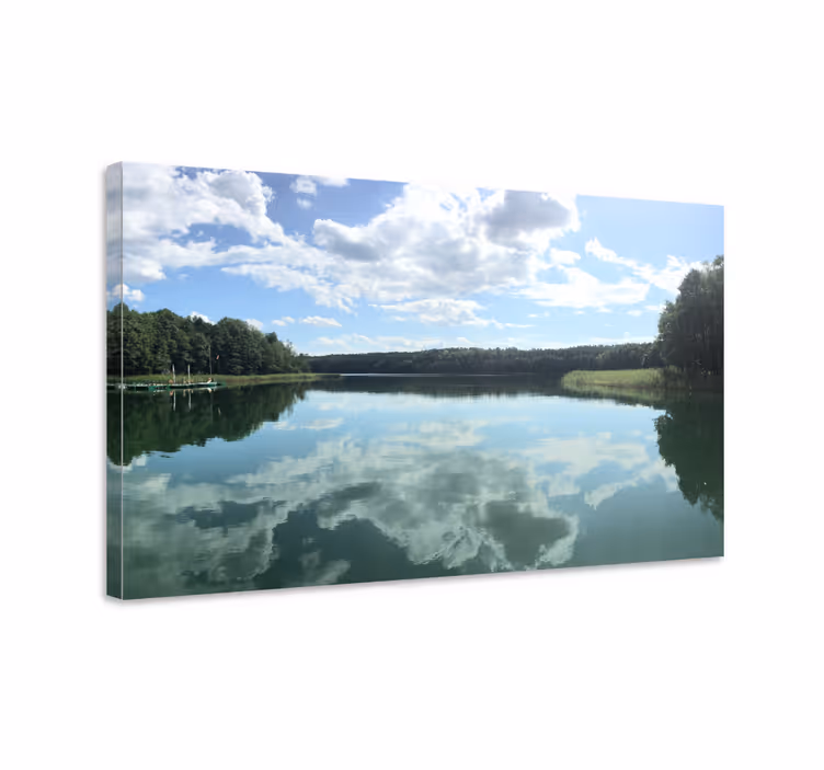Kanvas landskap reflekterande sjöutsikt - Tenstickers