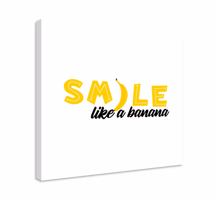 Roligt citat med banan citatcanvas tavla canvas tavla - Tenstickers