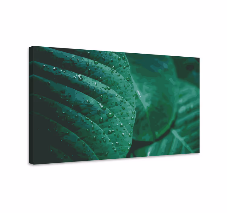 Kanvas blommor och växter grönskande foliage - Tenstickers