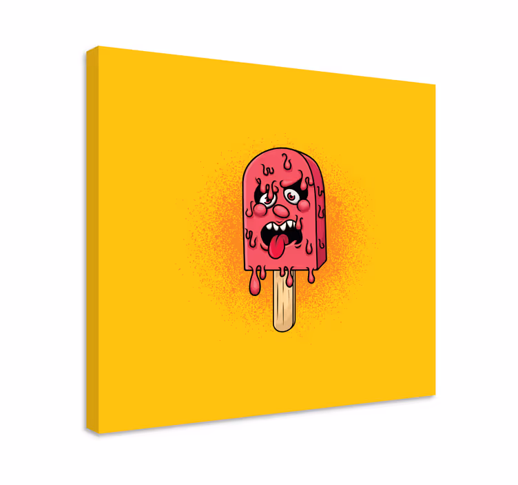 Is pop drop graffiti tecknad moderncanvas tavla - Tenstickers