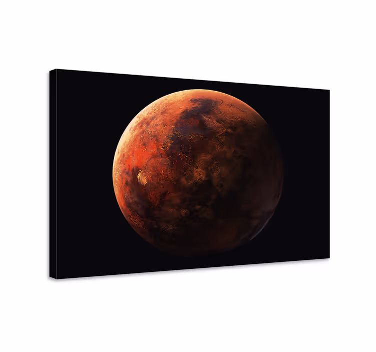 Röd marth 3d -kanvasavtryck - Tenstickers