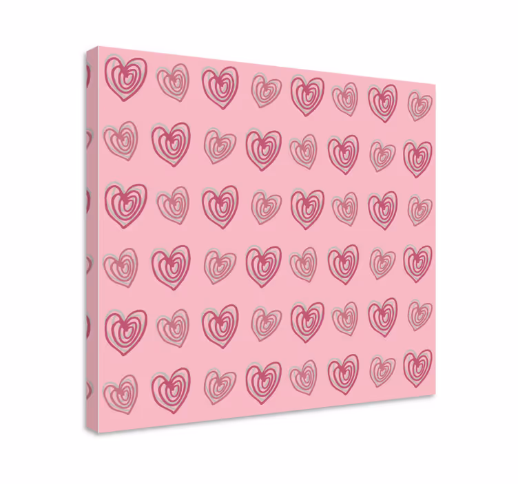 Motiverande kanvas med hjärtformad design - Tenstickers