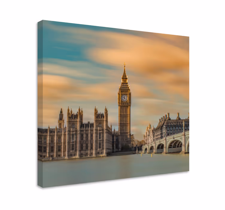 Kanvas städer och länder big ben landmärke - Tenstickers