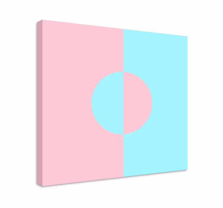 Kanvas geometrisk cirkel och delning - Tenstickers