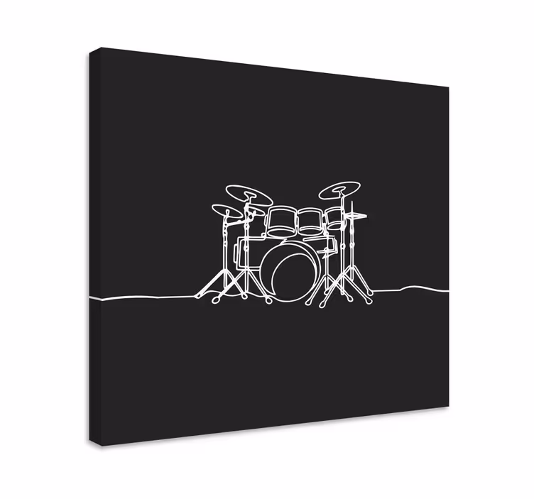 Kanvas musik trumset skiss - Tenstickers