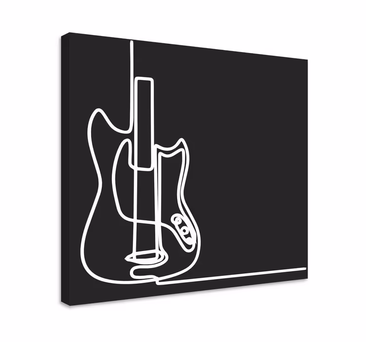 Kanvas musik elgitarrskiss - Tenstickers