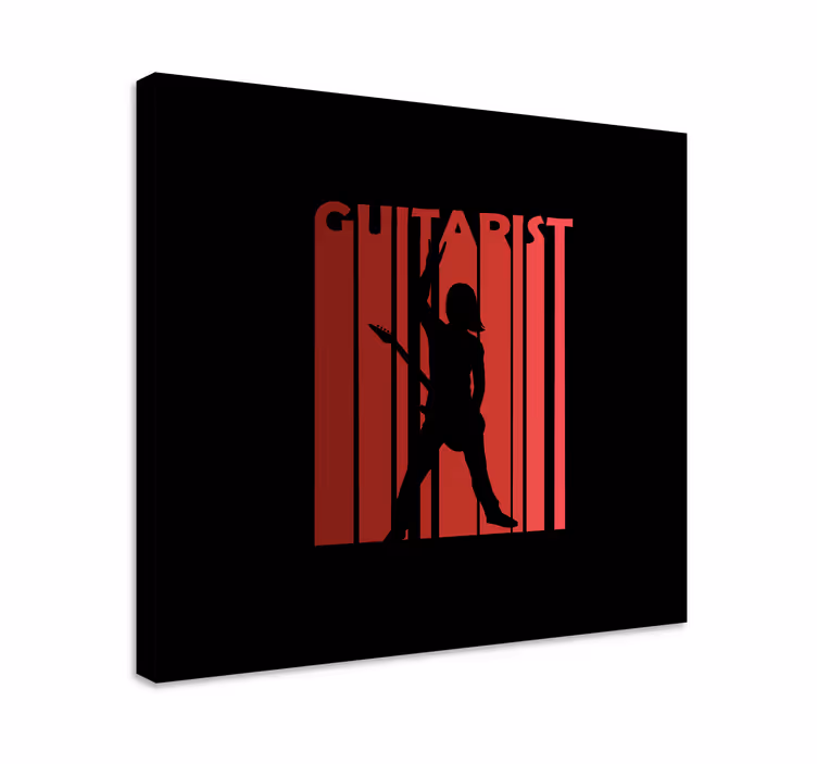 Kanvas musik silhuettprestation - Tenstickers