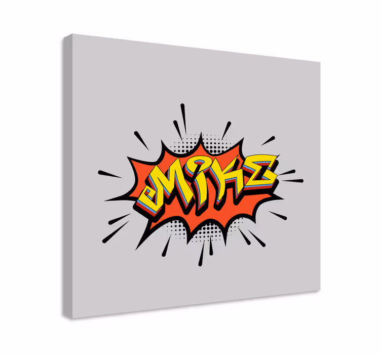 Bombning stil graffiti personlig canvas - Tenstickers
