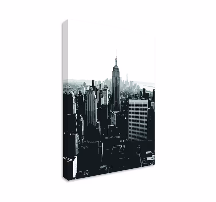 Kanvas städer och länder empire state perspektiv - Tenstickers