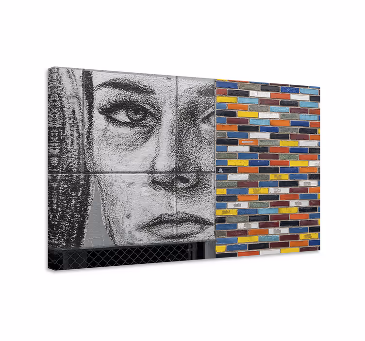 Kanvas människor och karaktärer porträtt och mosaik - Tenstickers